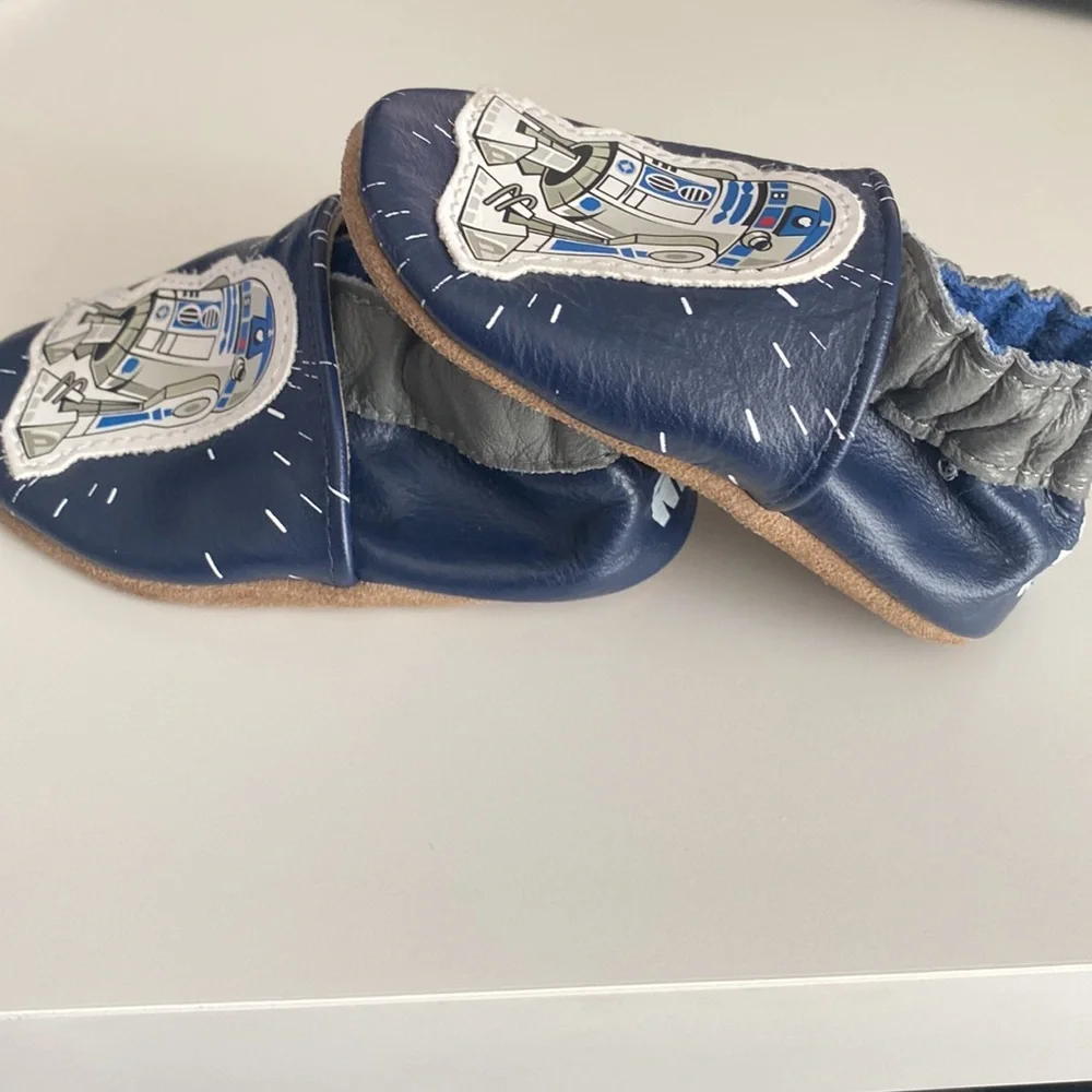 Robeez Star Wars R2-D2 Soft Sole Baby Shoes - Size 0-6 Months